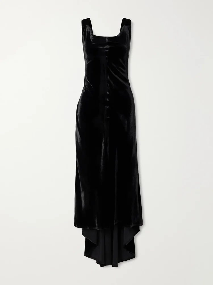 Gritti velvet maxi dress