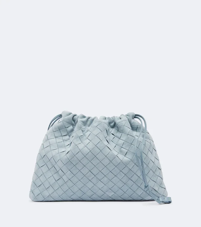 Dustbag Intrecciato Small suede pouch