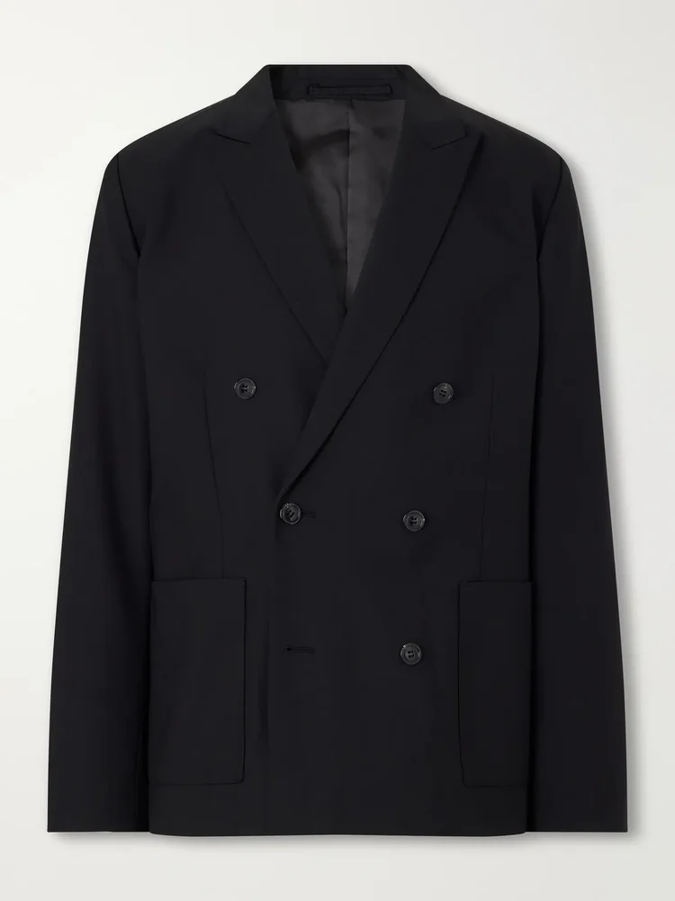 Jordin 10037 Double-Breasted Woven Blazer