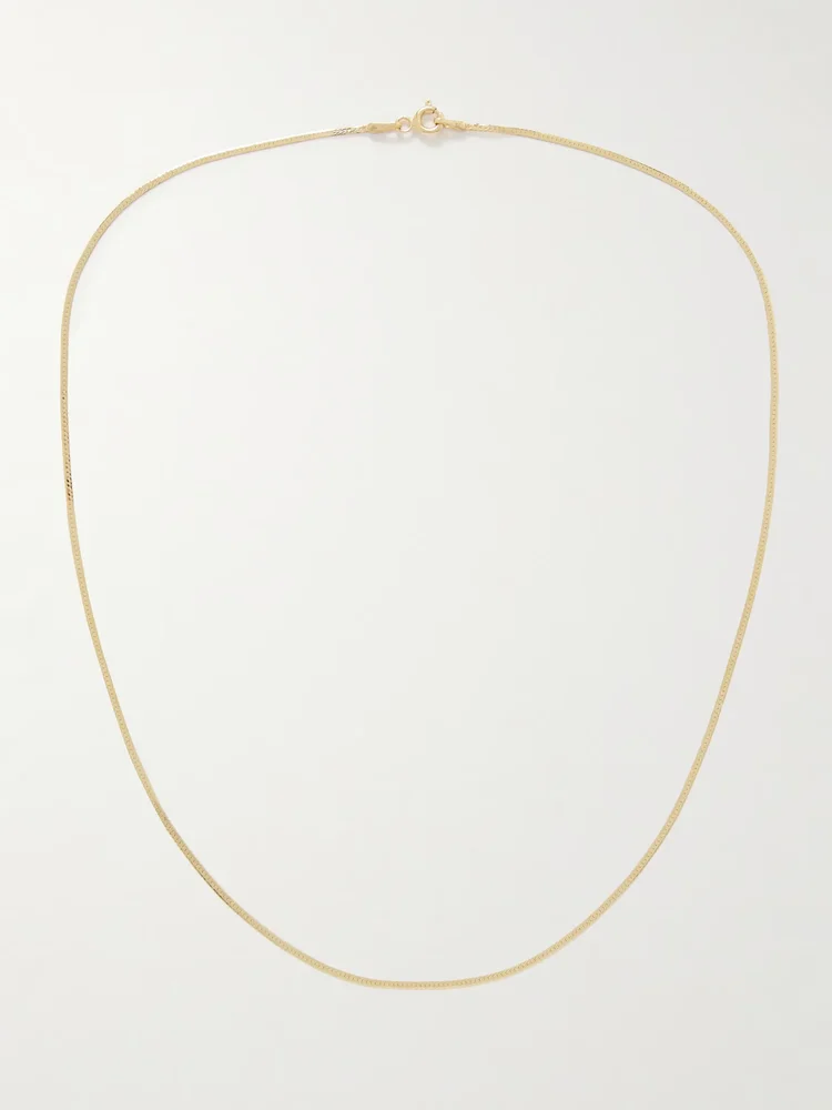Demi Herringbone gold necklace
