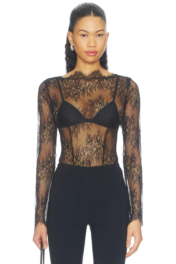 Lambent Lace Long Sleeve Bodysuit