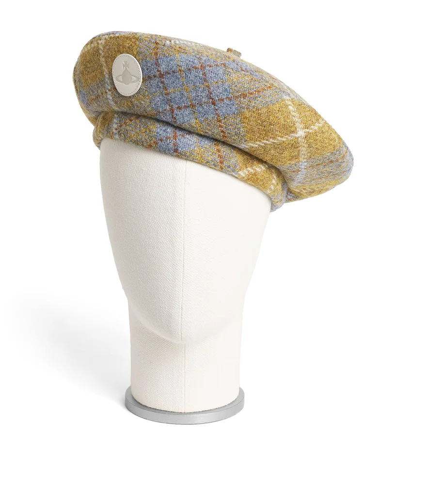 Vivienne Westwood Multi Wool Tartan Beret