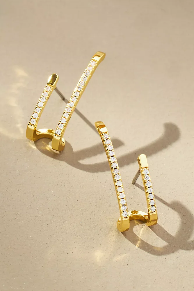 Double Vision Ear Climber Earrings