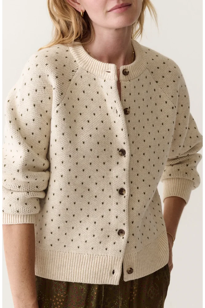 Iris Cotton Blend Cardigan