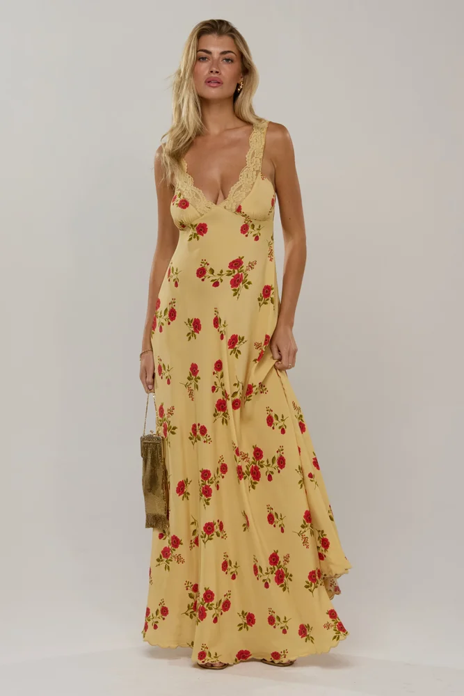 Laney Dress in Saffron