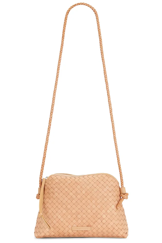 Charles Crossbody | Cherrywood Pebble/Brushed Gold | Med