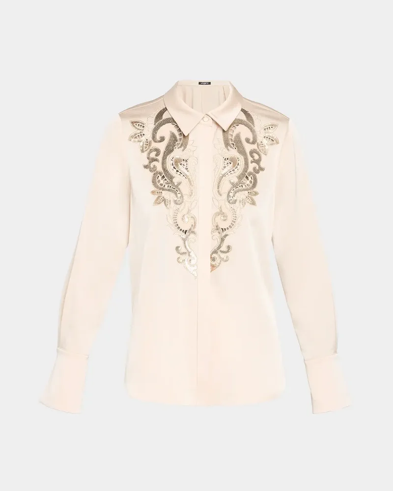 Adele Sequin-Embroidered Blouse