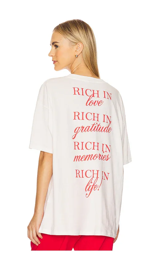 Rich in Life Oversized Tee