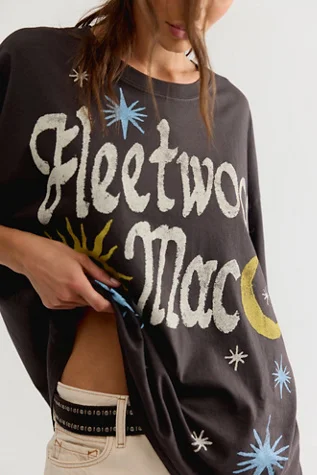 Fleetwood Mac Doodles Oversized Tee