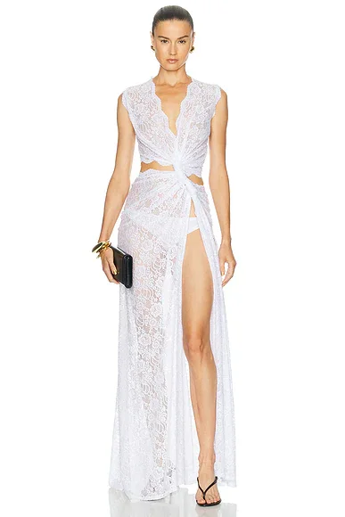 Lace Triple Loop Knit Dress
