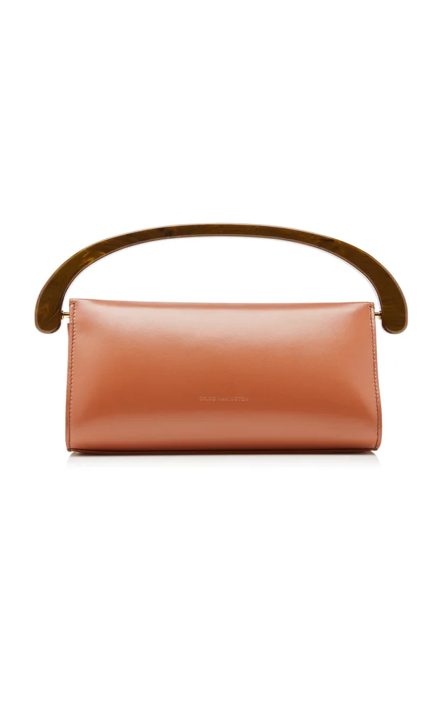 Crisp East West Leather Handbag