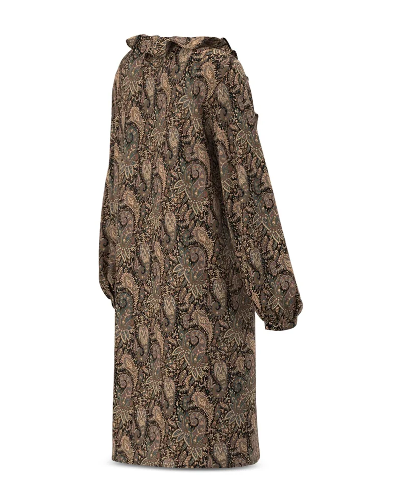 Emmfebe Sablé Ruffle Trim Dress