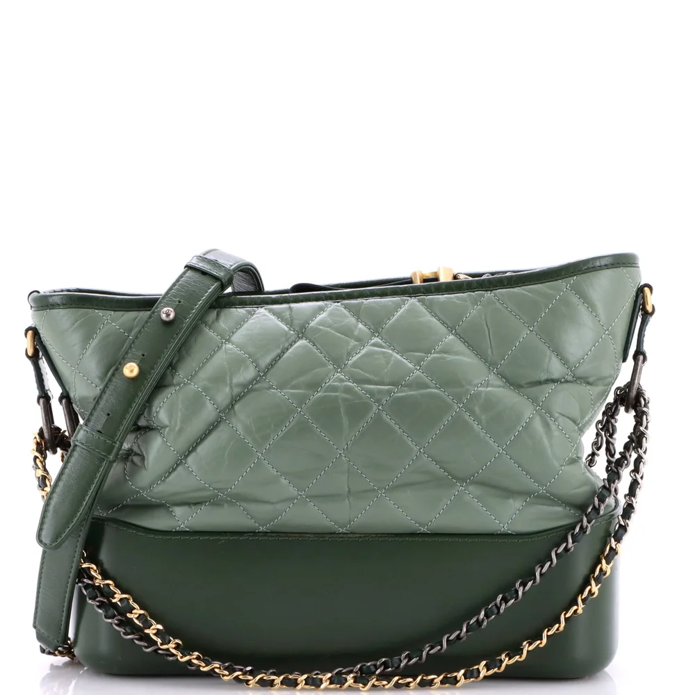 Pre-Owned Gabrielle Hobo Quilted Aged Calfskin Medium