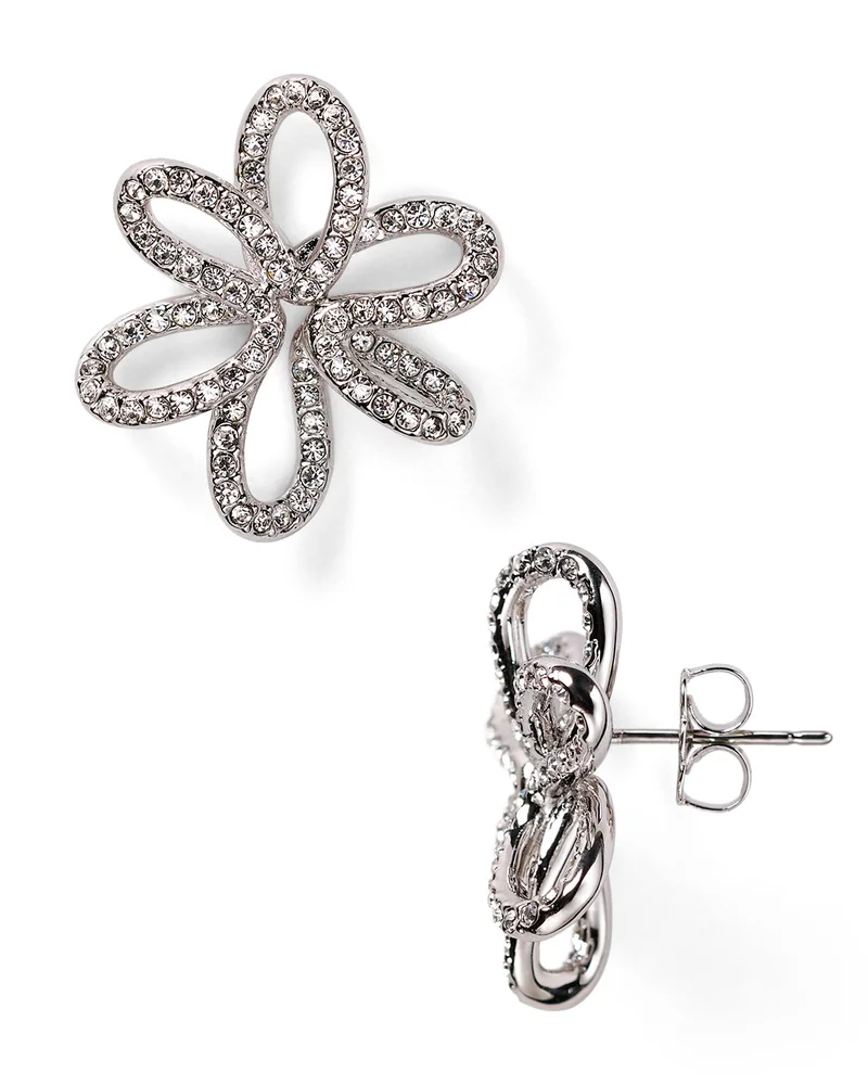 Open Flower Stud Earrings
