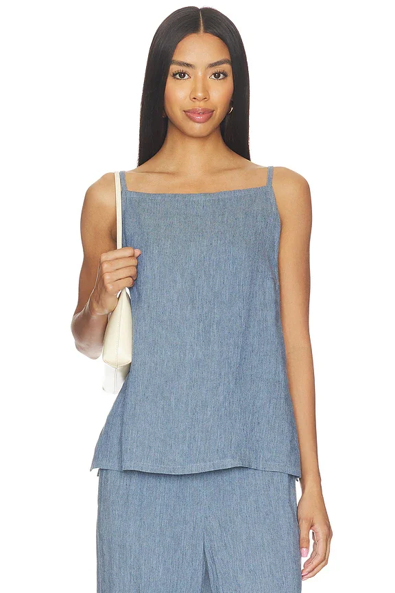 Theory Denim Apron Top