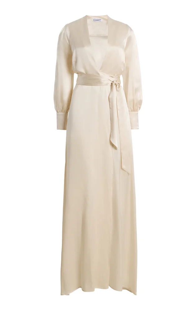 Exclusive Adelaide Silk Charmeuse Maxi Dress