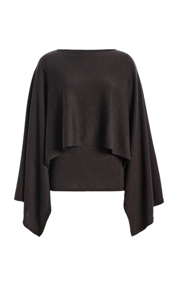 Merino Wool Cape Sweater
