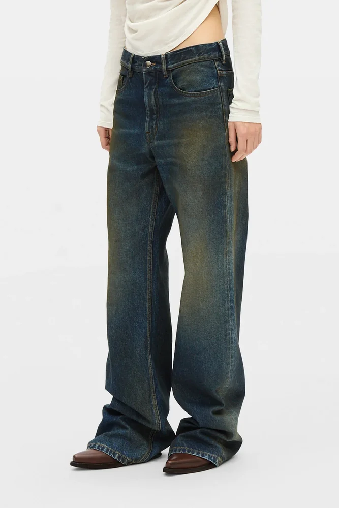 Genova 5-pockets Relaxed Flared Trousers