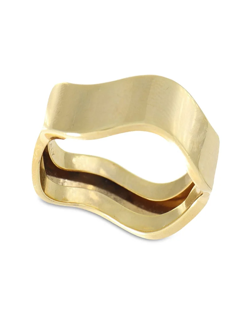 Polished Wave Ring in 14K Yellow Gold
