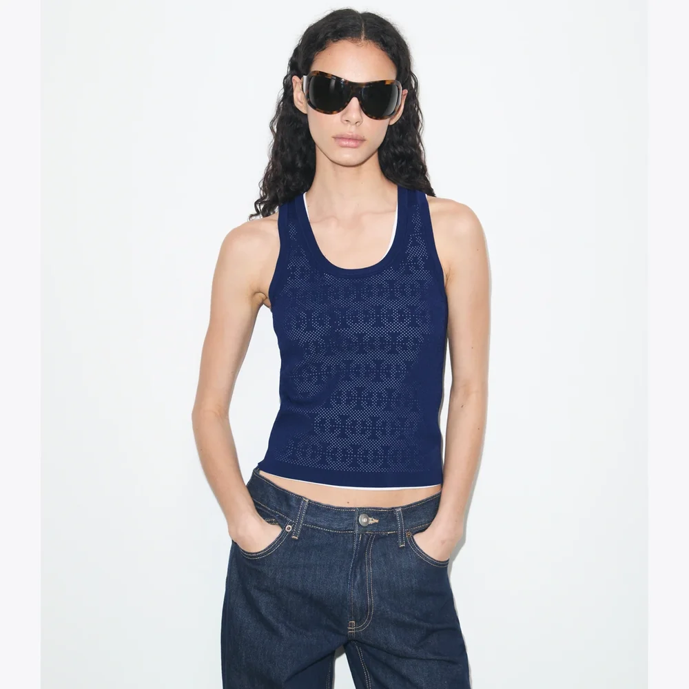 Pointelle Viscose Tank