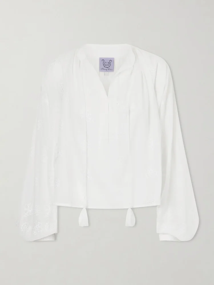 Guise embroidered cotton blouse