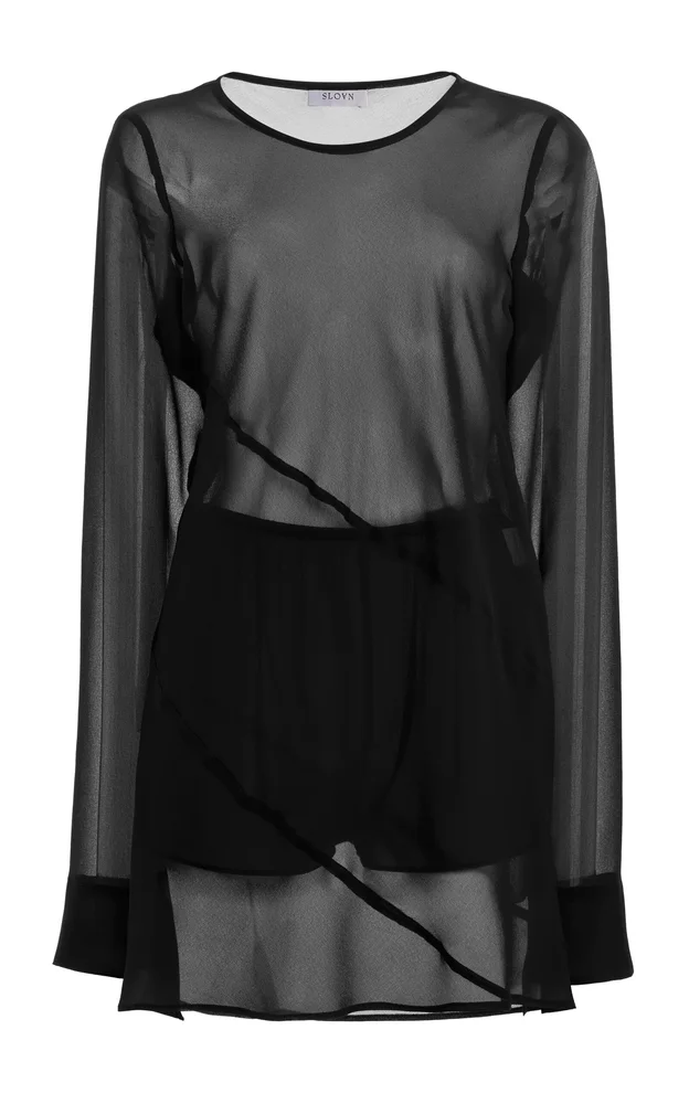 Exclusive Georgette Mini Dress with Shorts