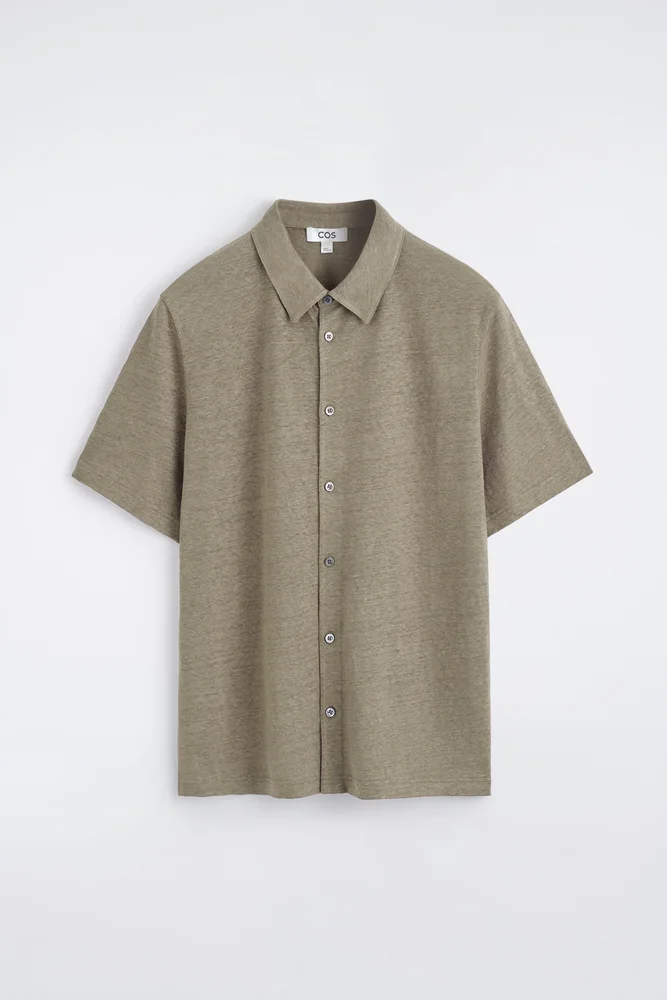Short-sleeve Baird McNutt Irish linen shirt