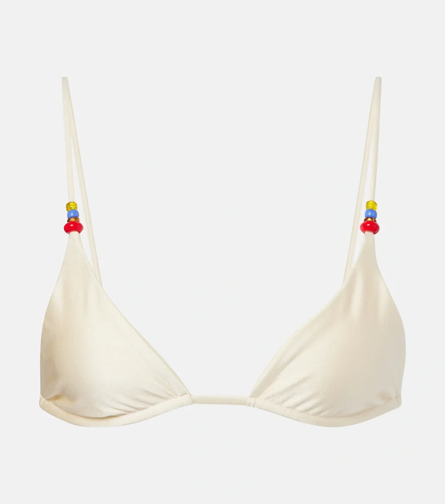 Via beaded bikini top