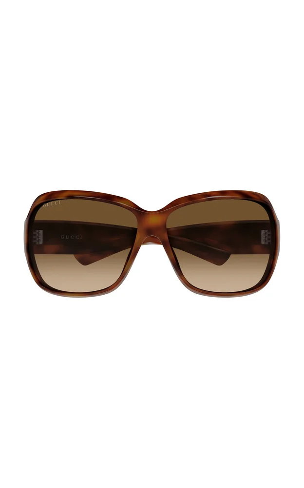Mask-Frame Acetate Sunglasses