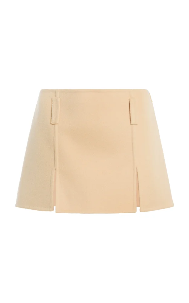 Cashmere-Wool Mini Skirt