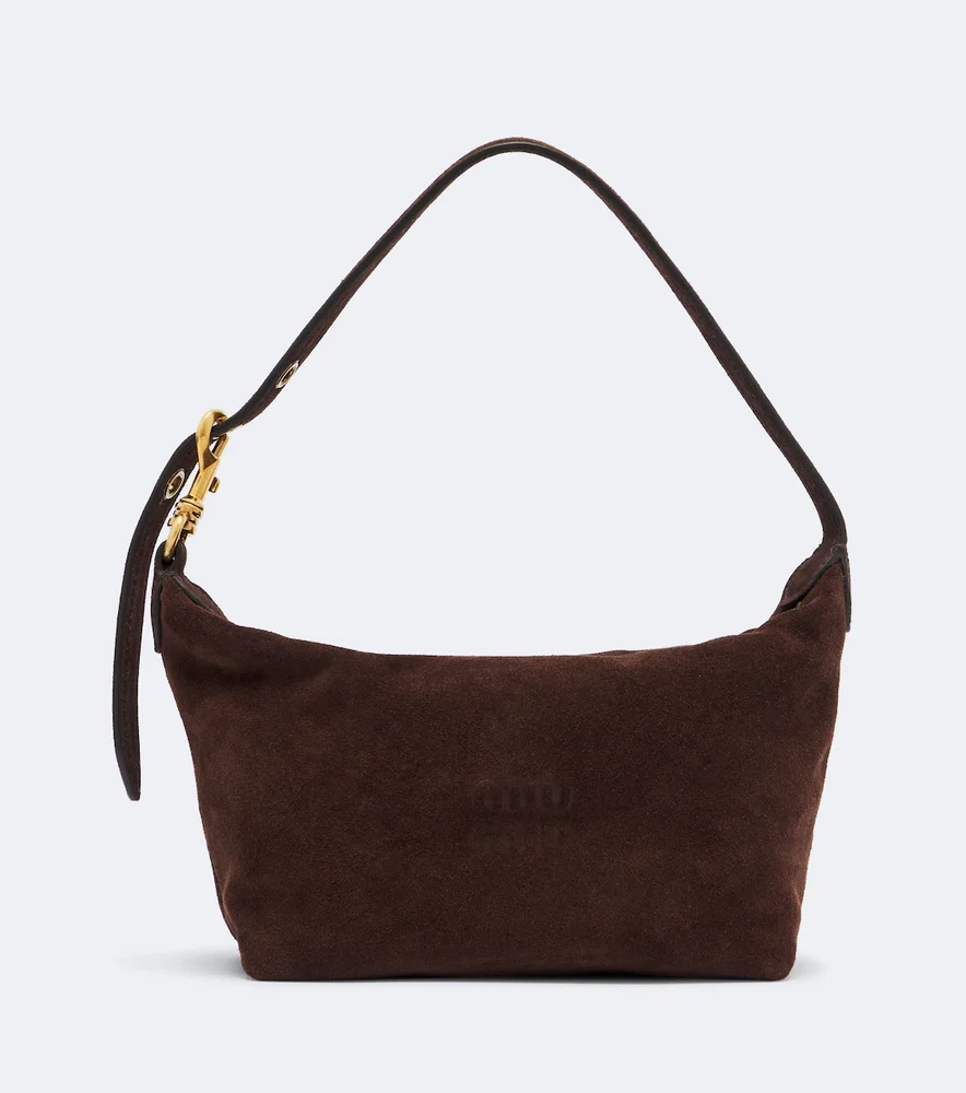 Spirit suede shoulder bag