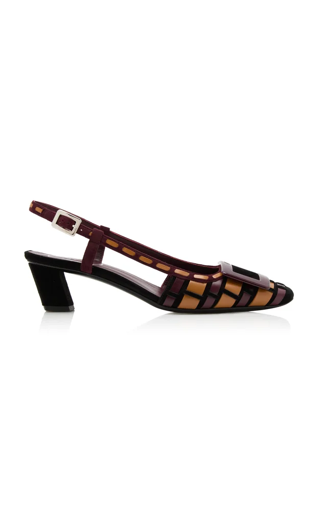 Belle Vivier Infilature Leather Slingback Pump