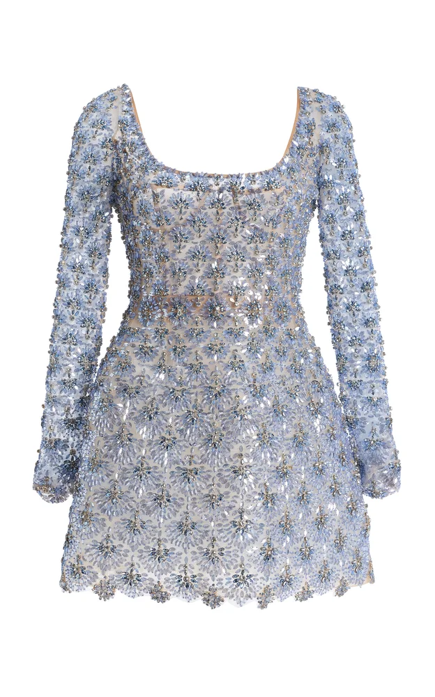 Embellished Mini Cocktail Dress