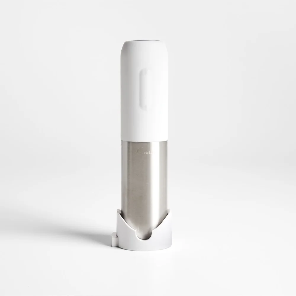White Compact Electric Wine Opener