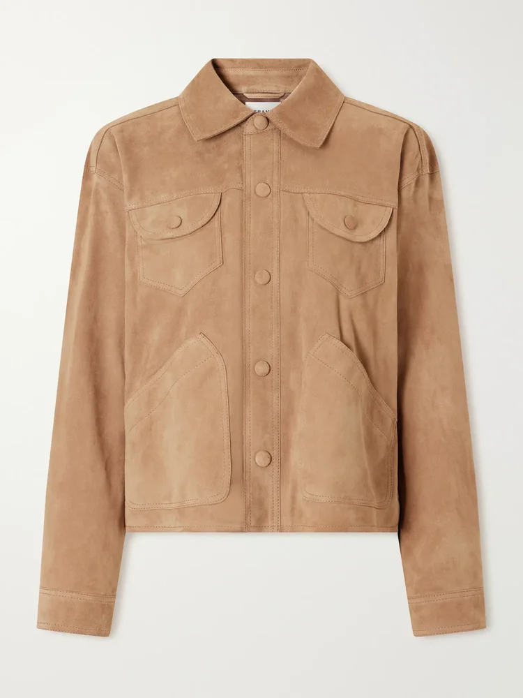Utility suede jacket