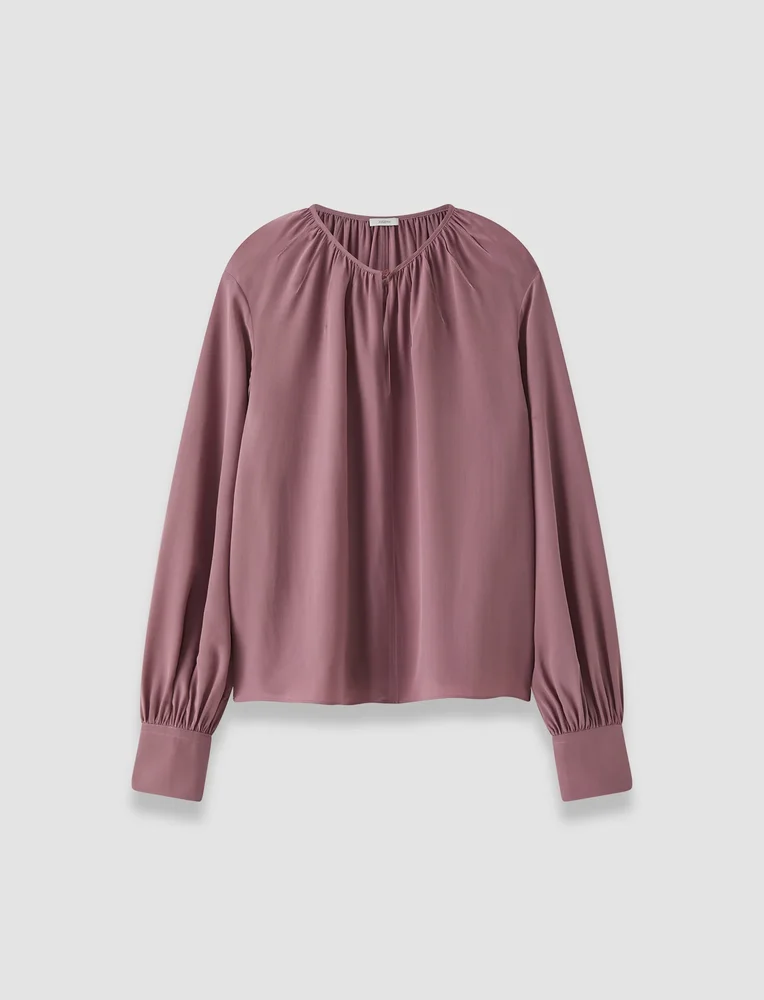 Rina Crepe de Chine Silk Blouse