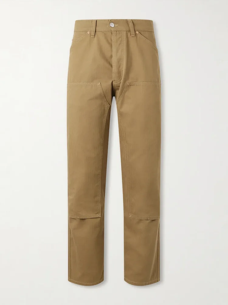 Carpenter Straight-Leg Cotton Cargo Trousers
