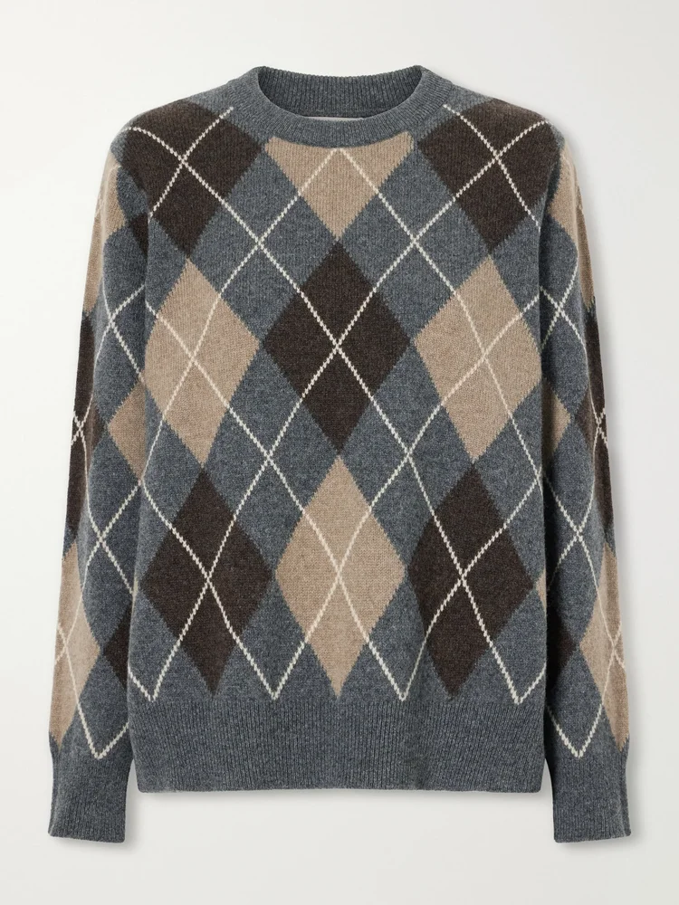 Ava Argyle wool sweater