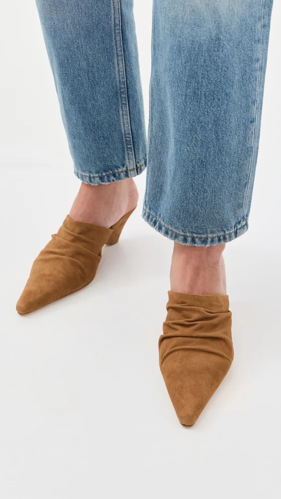 Sonia Curved Wedge Mules