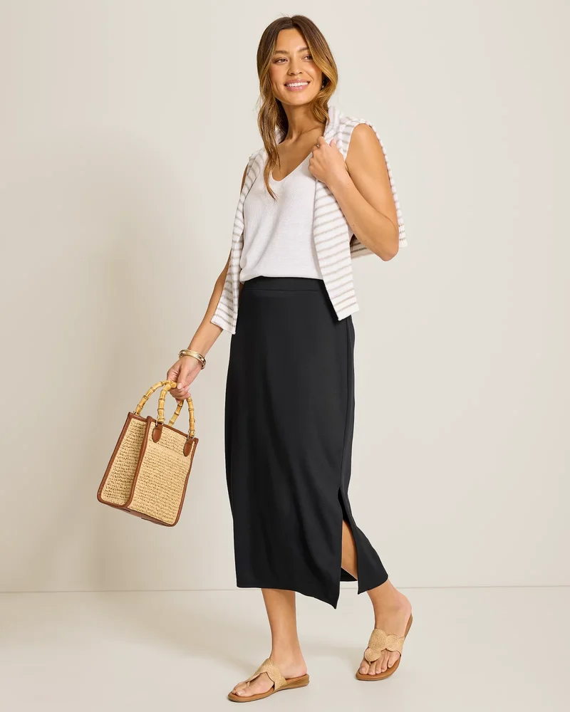 Tommy Bahama Darcy Drapey Midi Skirt