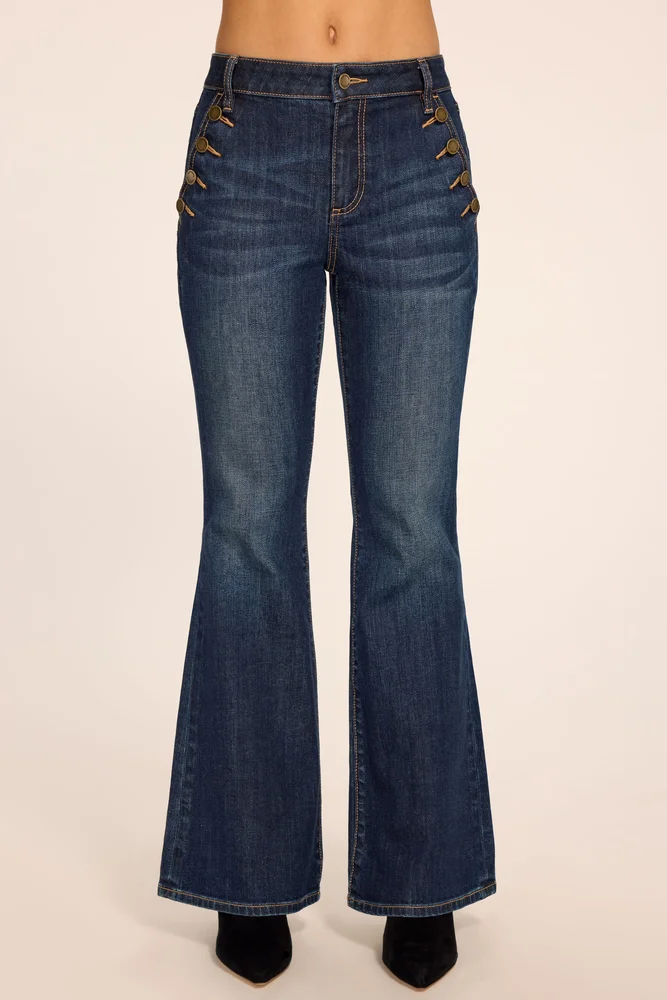 Helena High-Rise Demi Petite Flare Jean