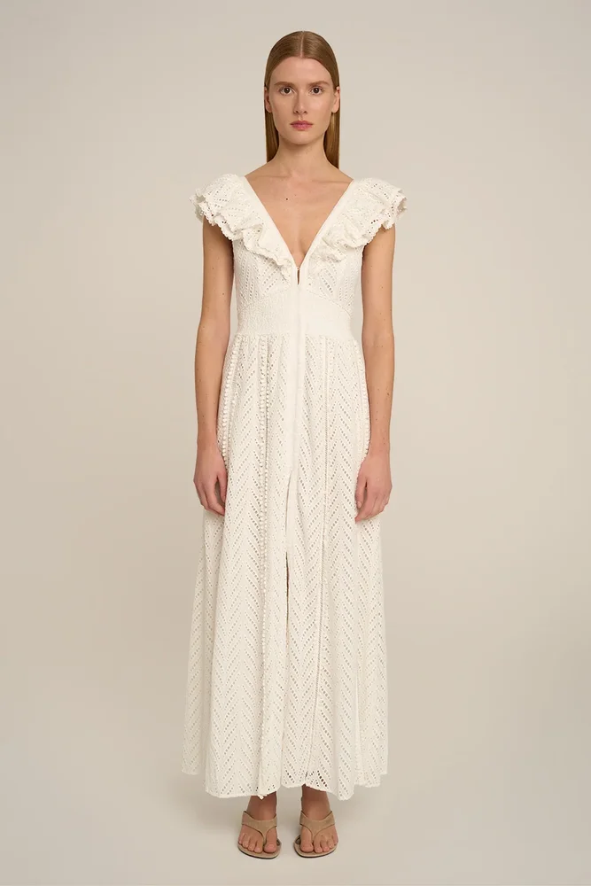 Long Dress Antea - Natural White