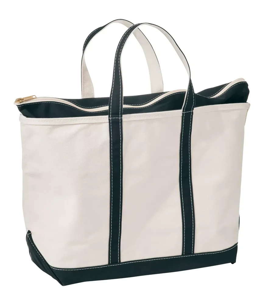 Boat and Tote, Zip-Top, Large, Black