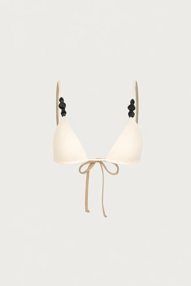Stone Strap Triangle Top