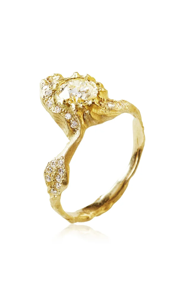 18k Yellow Gold Flamingo Ring