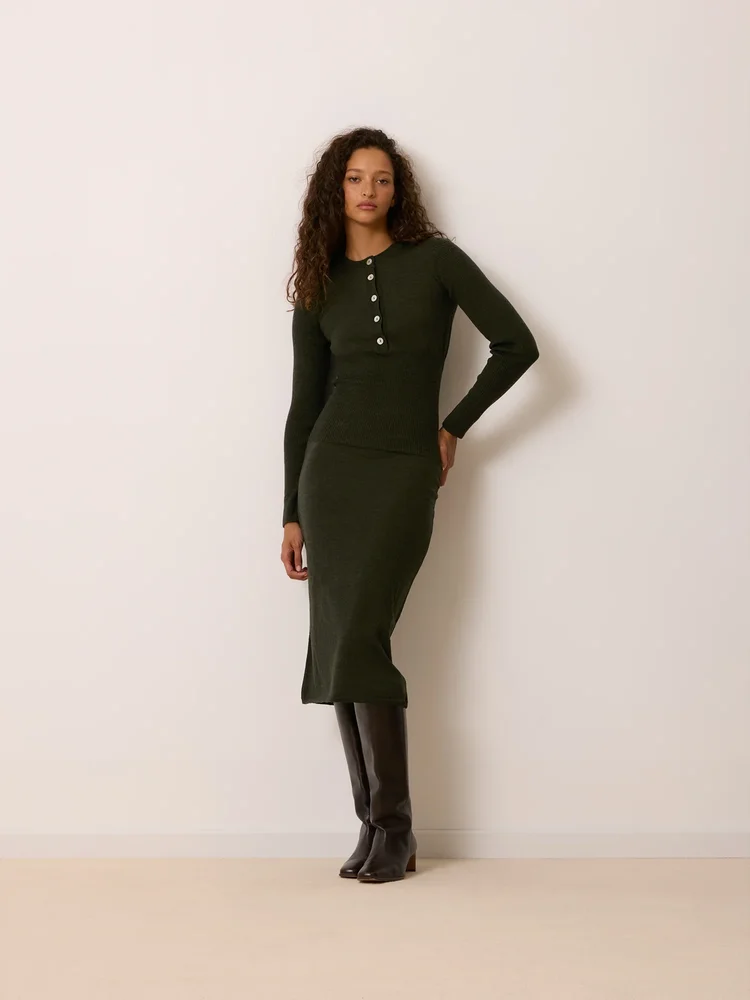 Noadia Merino Wool Midi Dress