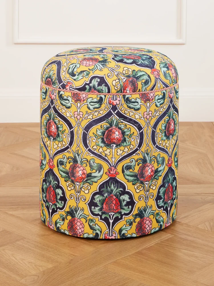 Babà printed canvas pouf