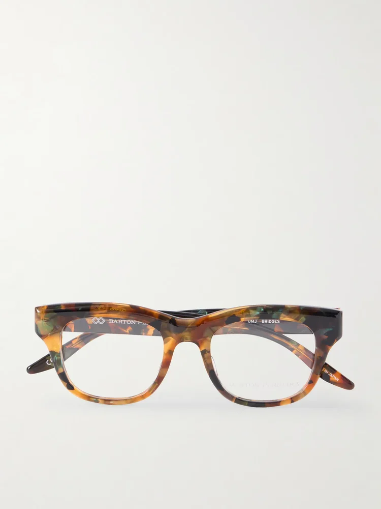Bridges square-frame tortoiseshell acetate optical glasses