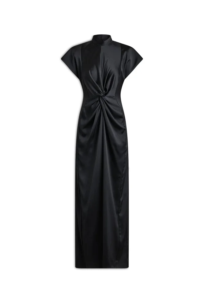 Turban Gown, Black