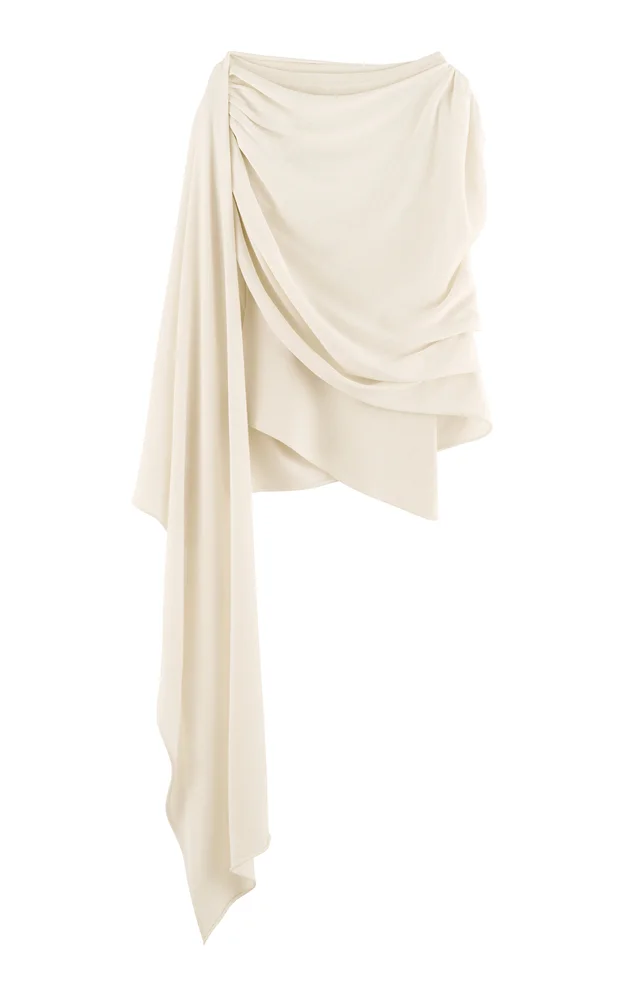 Exclusive Haze Draped Crepe Top